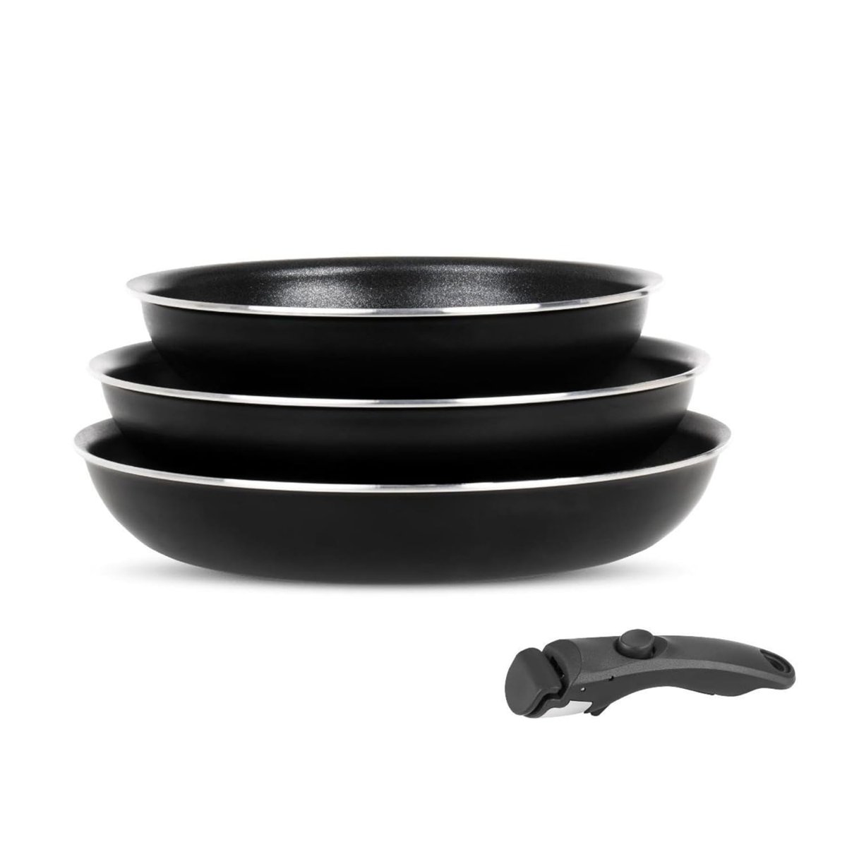 Leggno All-In-One Titanium 4 Parça Set: 20-24-28Cm Tava 1 Adet Özel Sap