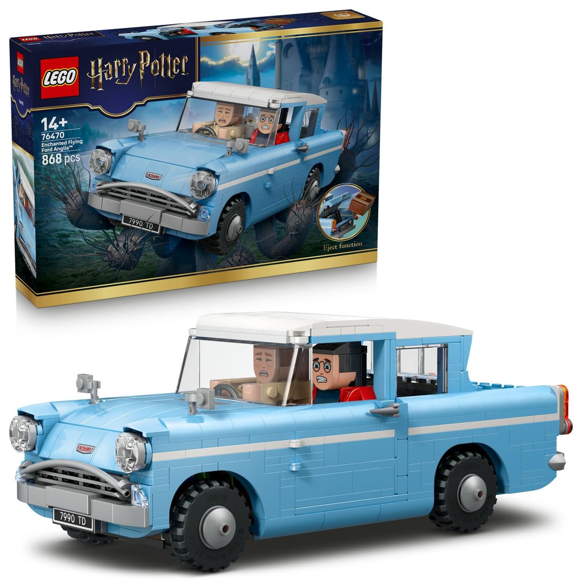 LEGO Harry Potter Sihirli Uçan Ford Anglia 76470-14 Yaş ve Üzeri Çocuklar için Parçalarla İnşa Edile