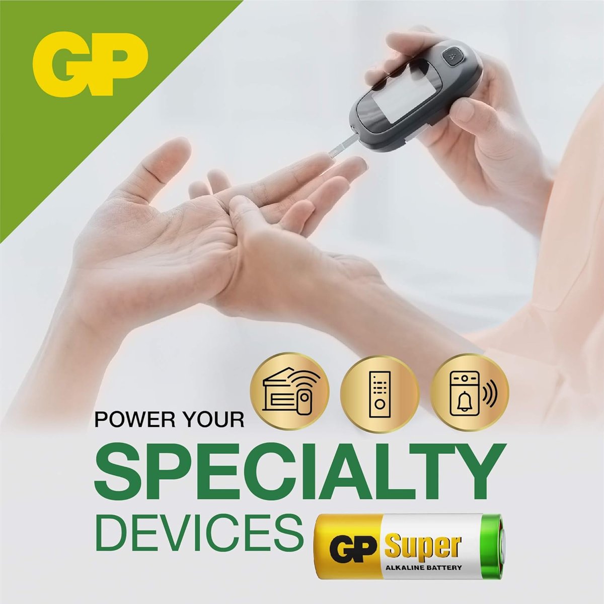 Gp Batteries Gp476A Süper Alkalin 476A/Px28A/A544/4Lr44 Boy Pil, 6 Volt, Tekli Kart
