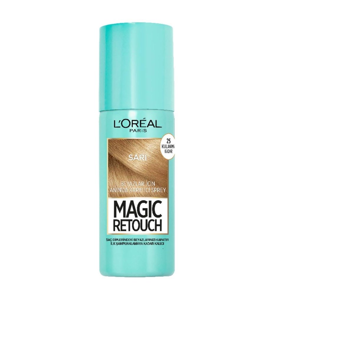 L'Oreal Paris Magic Retouch Beyaz Saçlar İçin Kapatıcı Sarı Saç Spreyi 75 ml