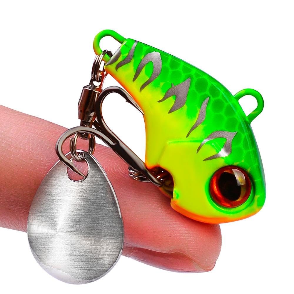Valkyrie 5 Adet LRF Kaşık Kuyruklu Titreşimli Wobbler Balık Olta Yem Seti - 14gr 6cm - Spin ve Baitcasting için Uygun