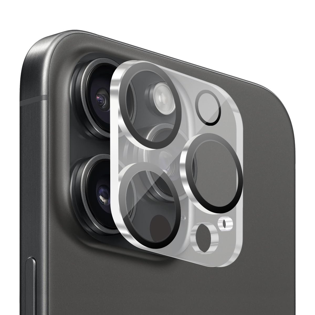 BUFF LABS iPhone Kamera Lens Koruyucu, 16 Pro / 16 Pro Max Uyumlu, Şeffaf