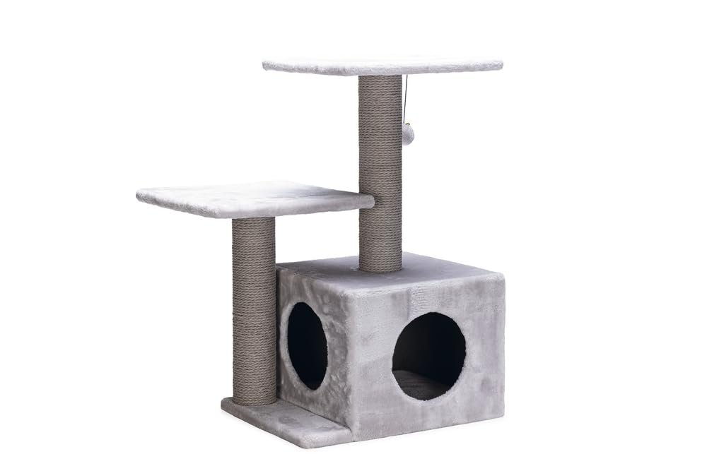 Beeztees Kedi Tırmalama, Gri, 45x34x70cm