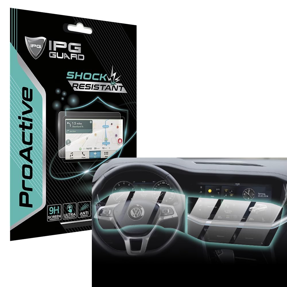 IPG ProActive for VOLKSWAGEN 2023-2025Touareg 12.3" Gösterge Paneli + 15" Navigasyon Ekranı 9H Sertl