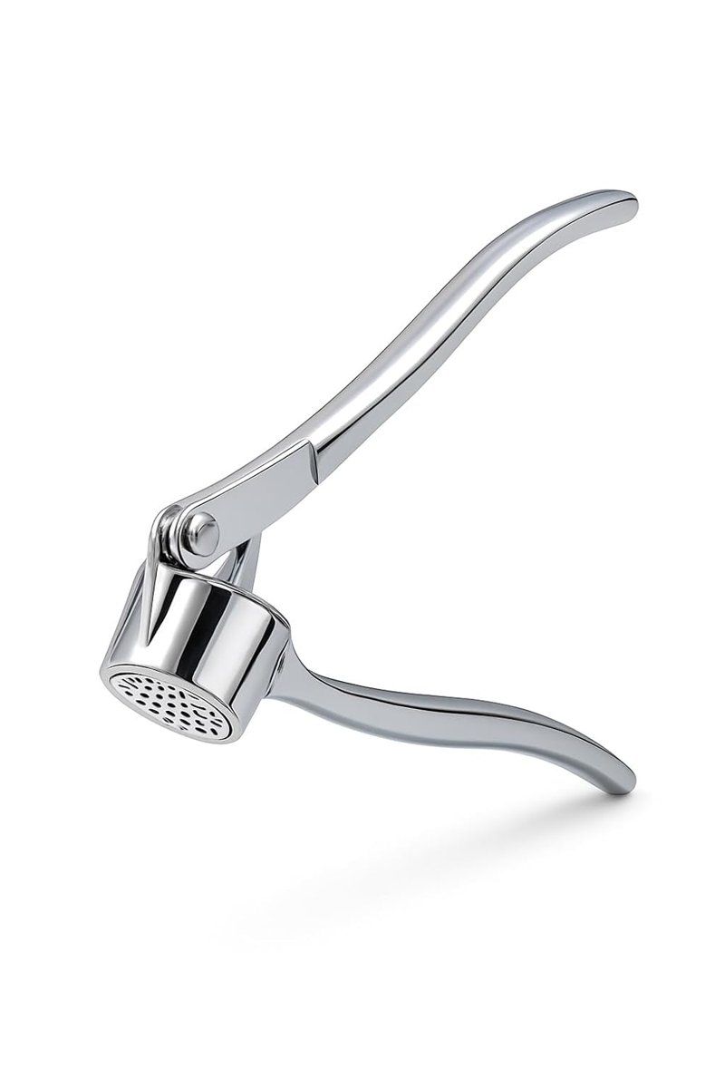 Vios Store Metal Sarımsak Ezici, Paslanmaz Çelik Ergonomik Saplı Dayanıklı Pratik Sarımsak Presi