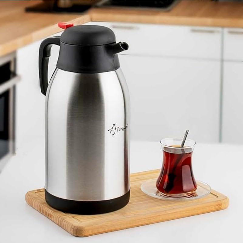 Penguen Png-1250P 2.5 Litre Çift Katlı Çelik Çay Termosu