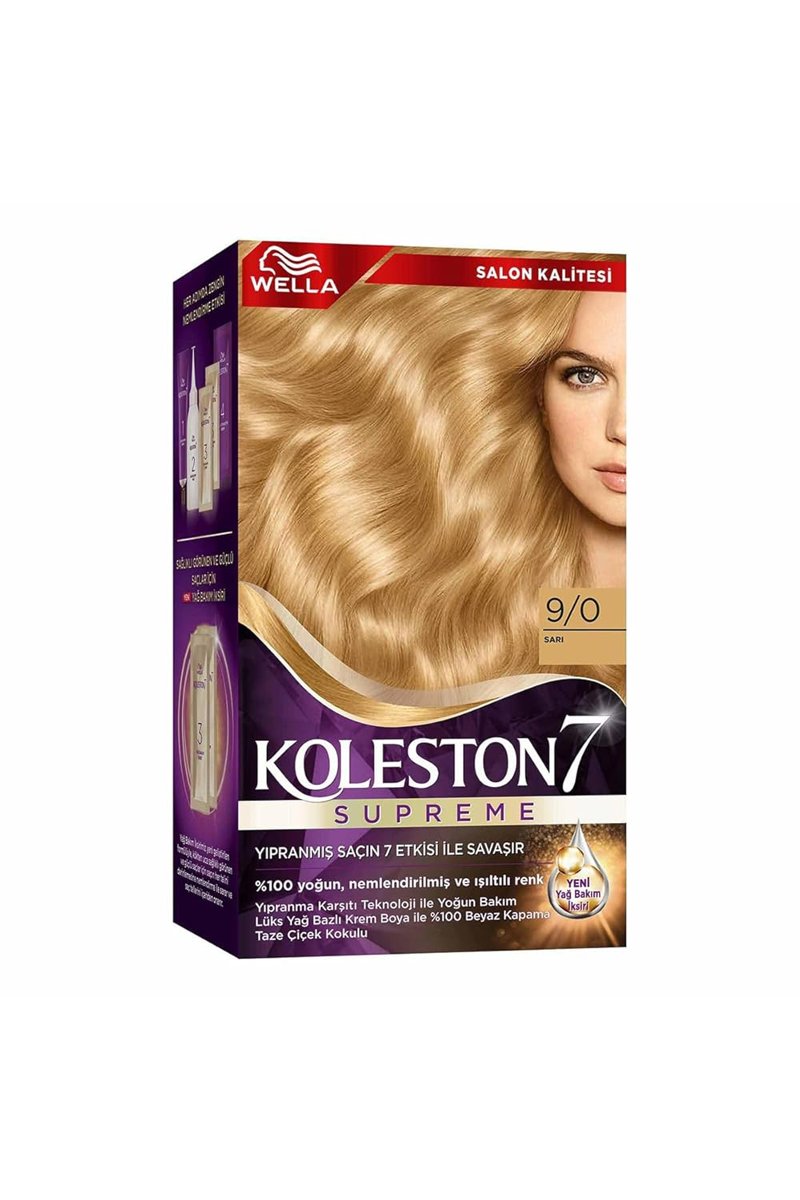 Koleston Supreme Kit Saç Boyası 9/0 Sarı