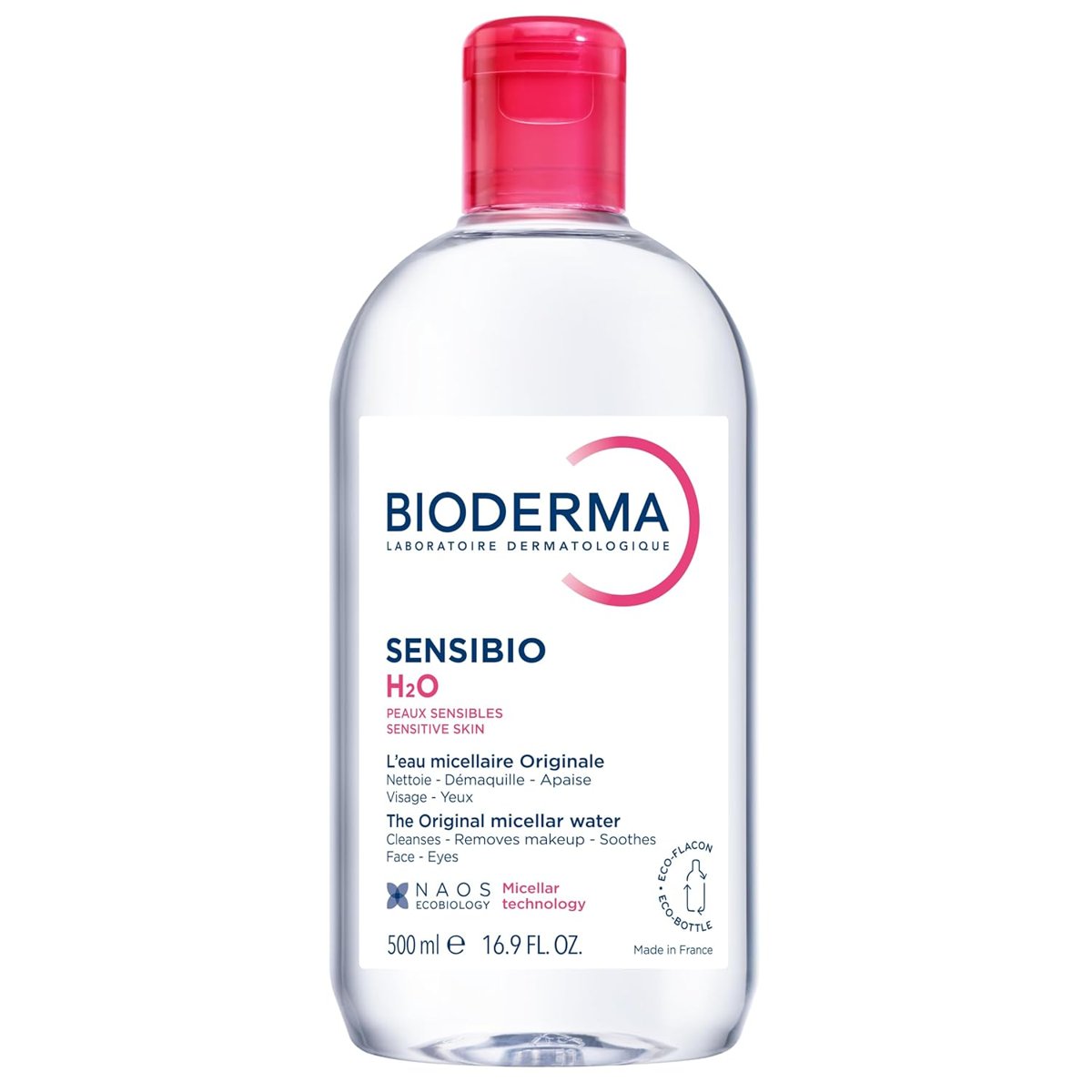 Bioderma Sensibio H2O Micellar Makyaj Temizleme Suyu Hassas ve Normal Ciltler 500 ml