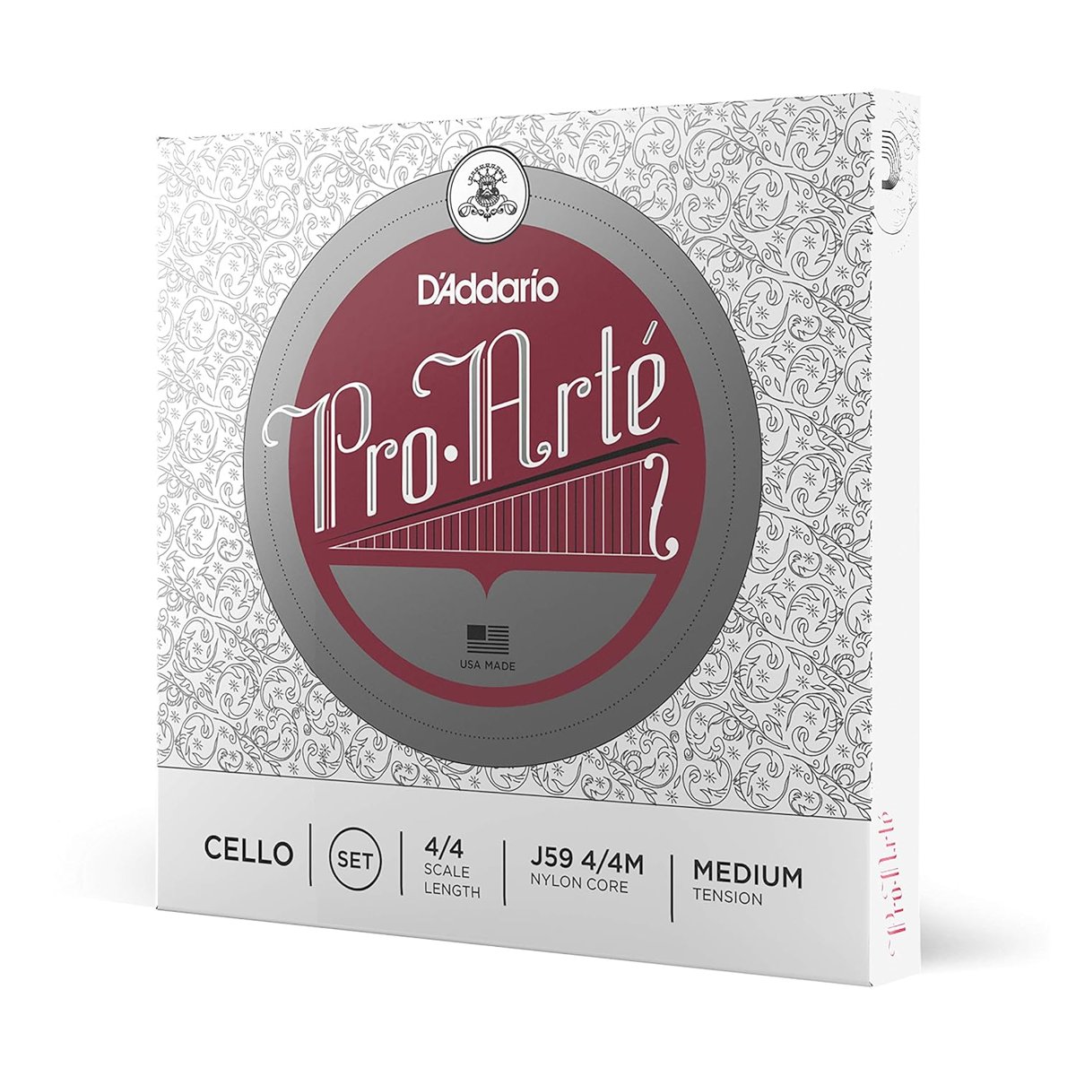 Daddario J59 4/4M Cello Tel Seti, Pro-Arte, Scale 4/4, Medium Tensio