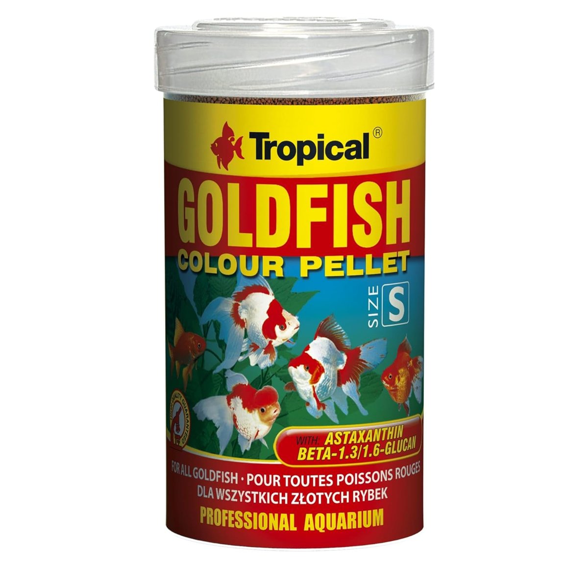 Tropical Goldfish Colour Pellet Size Small 100ml 45gr