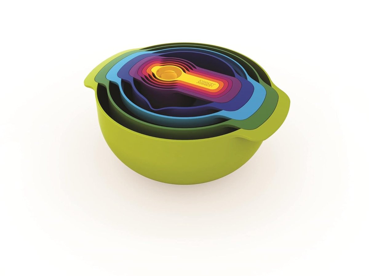 Joseph Joseph, Kitchenaid Joseph Joseph 40031 Nest 9 Plus Karıştırma Kaseleri, 32.5x26x15cm, Çok Ren