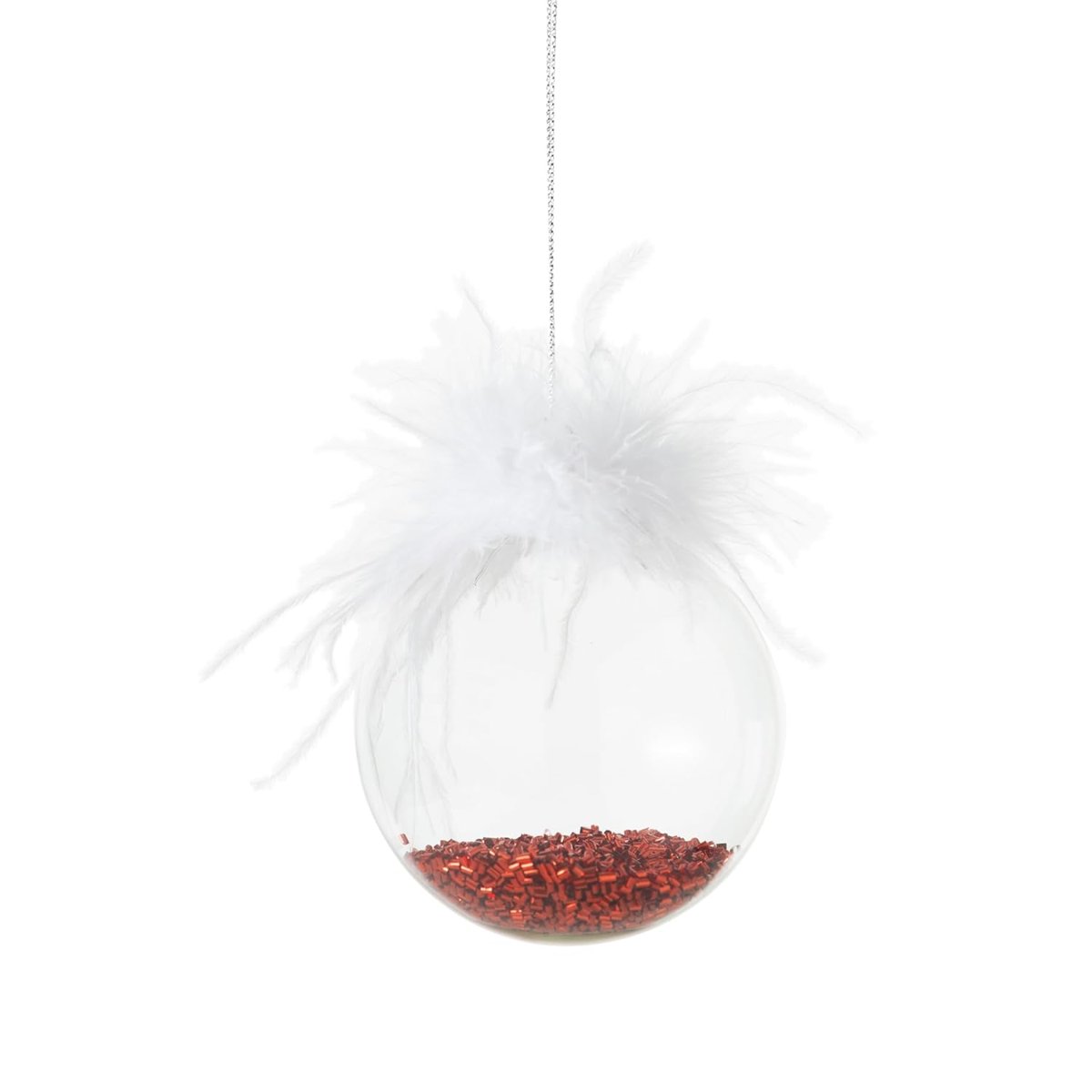 Mudo Home White Fluffy Ağaç Süsü 8 cm