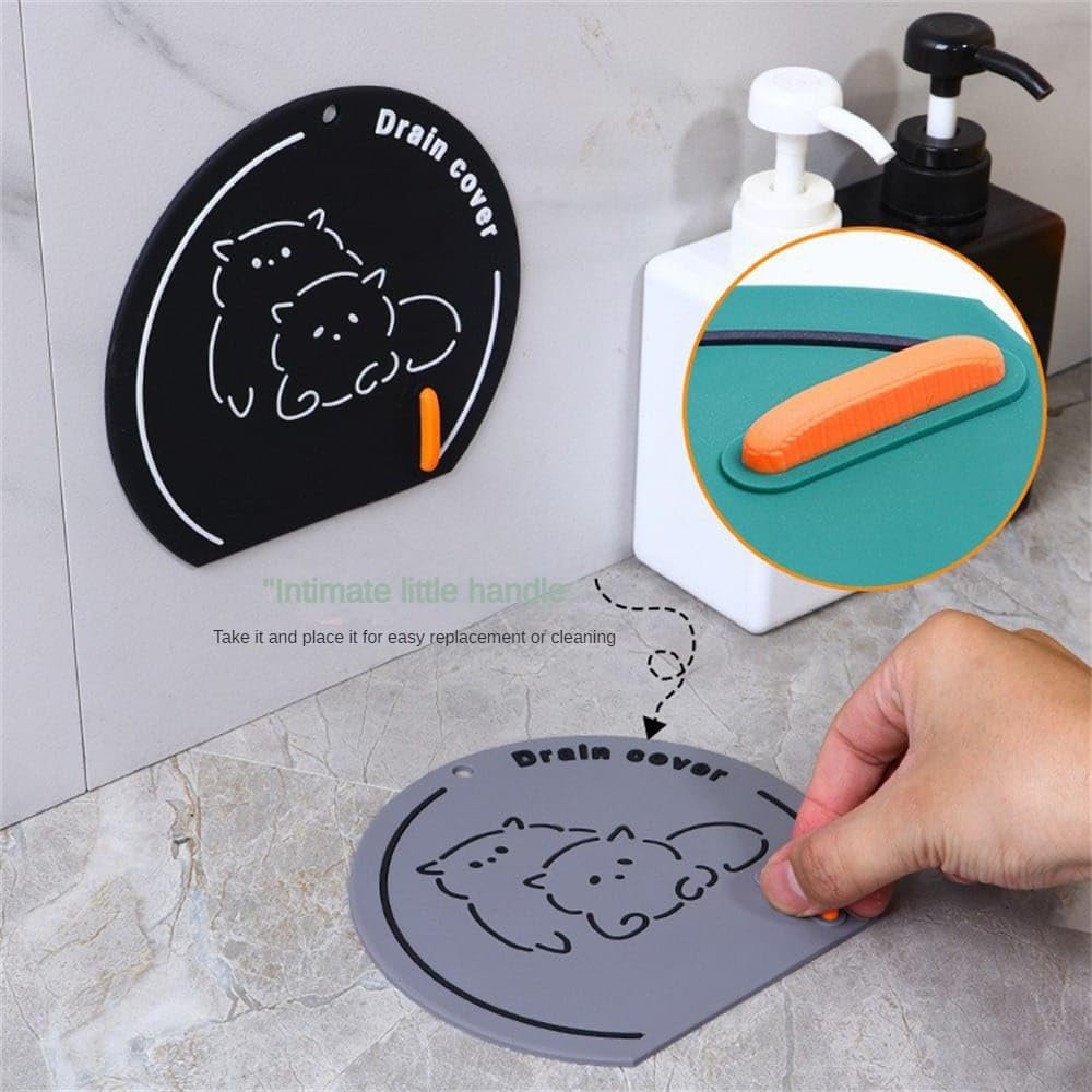 TİNEKE Banyo ve Mutfak Lavabo Koku Önleyici Gider Koruyucu Silikon Sızdırmaz Ped 1 ADET MAVİ