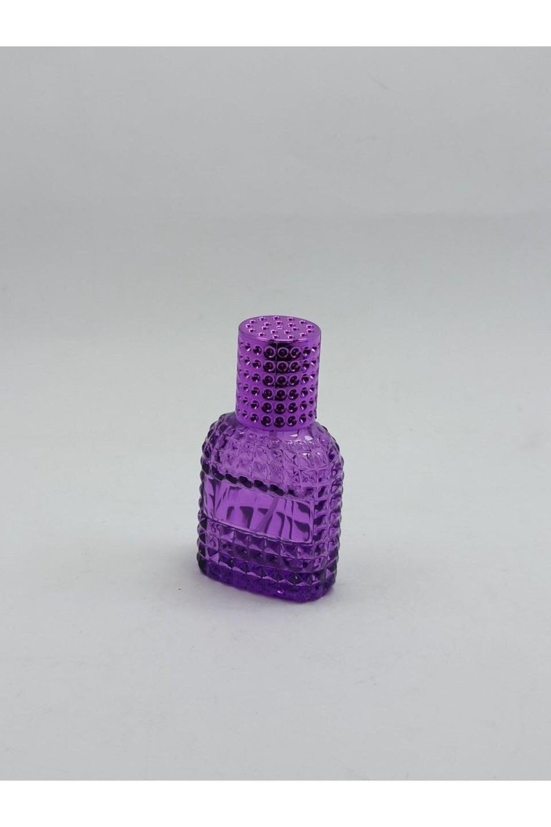 ANADOLU PARFÜM, Boş Doldurulabilir, Mor Renkli, Dekoratif Tasarımlı Cam Parfüm Şişesi, 30ml