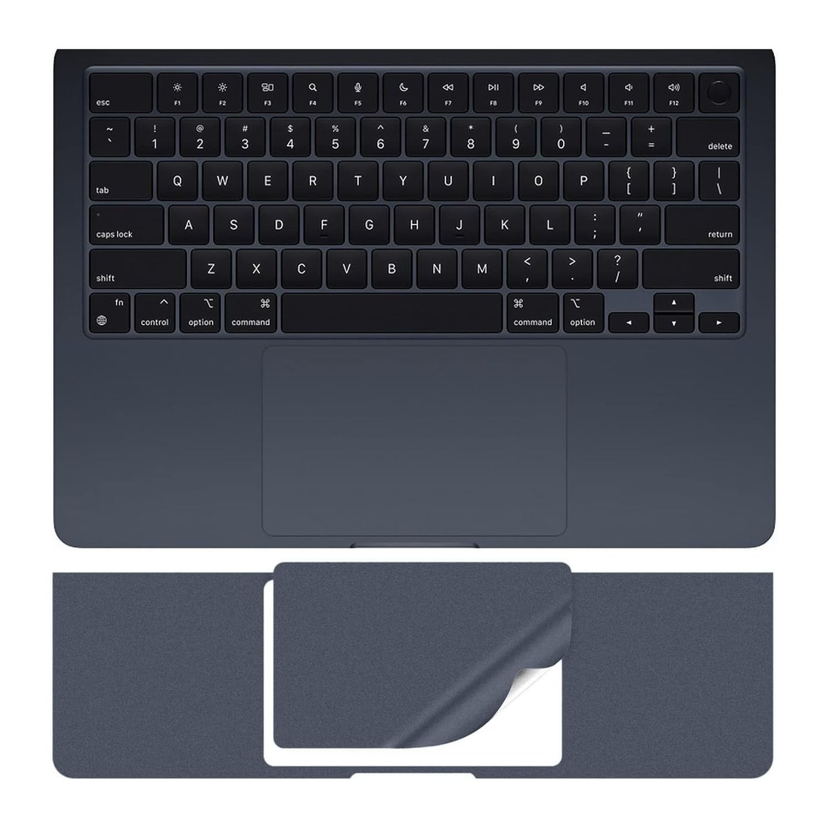 McStorey MacBook Air 15 İnç Palm Koruyucu ve Trackpad Koruyucu Set A2941 A3114 A3241 A3448 Uyumlu M2 M3 M4 M5 Çizilme Aşınma Önleyici Gece Mavisi