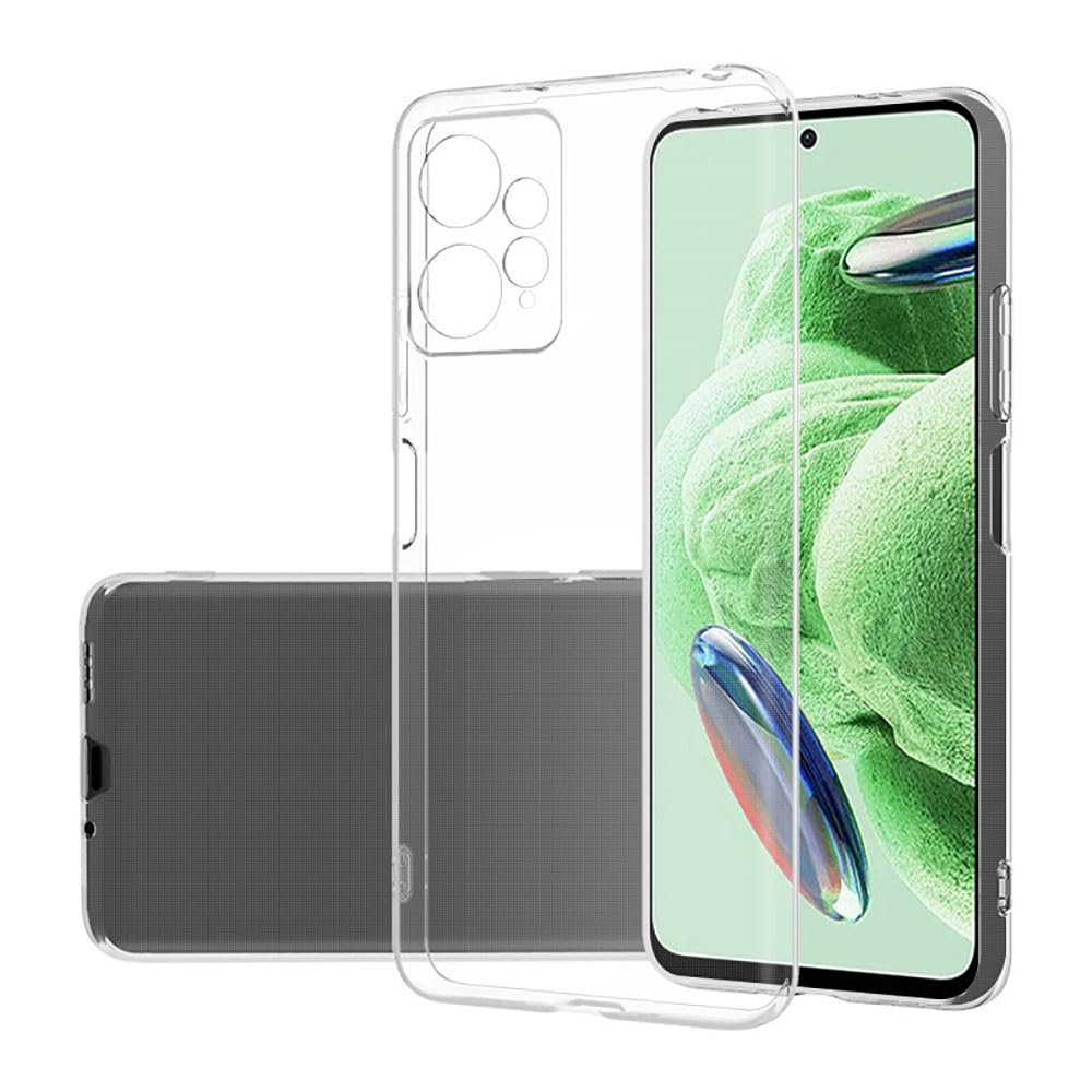 Ehr. Xiaomi Redmi Note 12 4G Uyumlu Kamera Korumalı Darbe Önleyici Ultra Slim TPU Şeffaf Silikon Kılıf (Şeffaf, Xiaomi Redmi Note 12 4G)