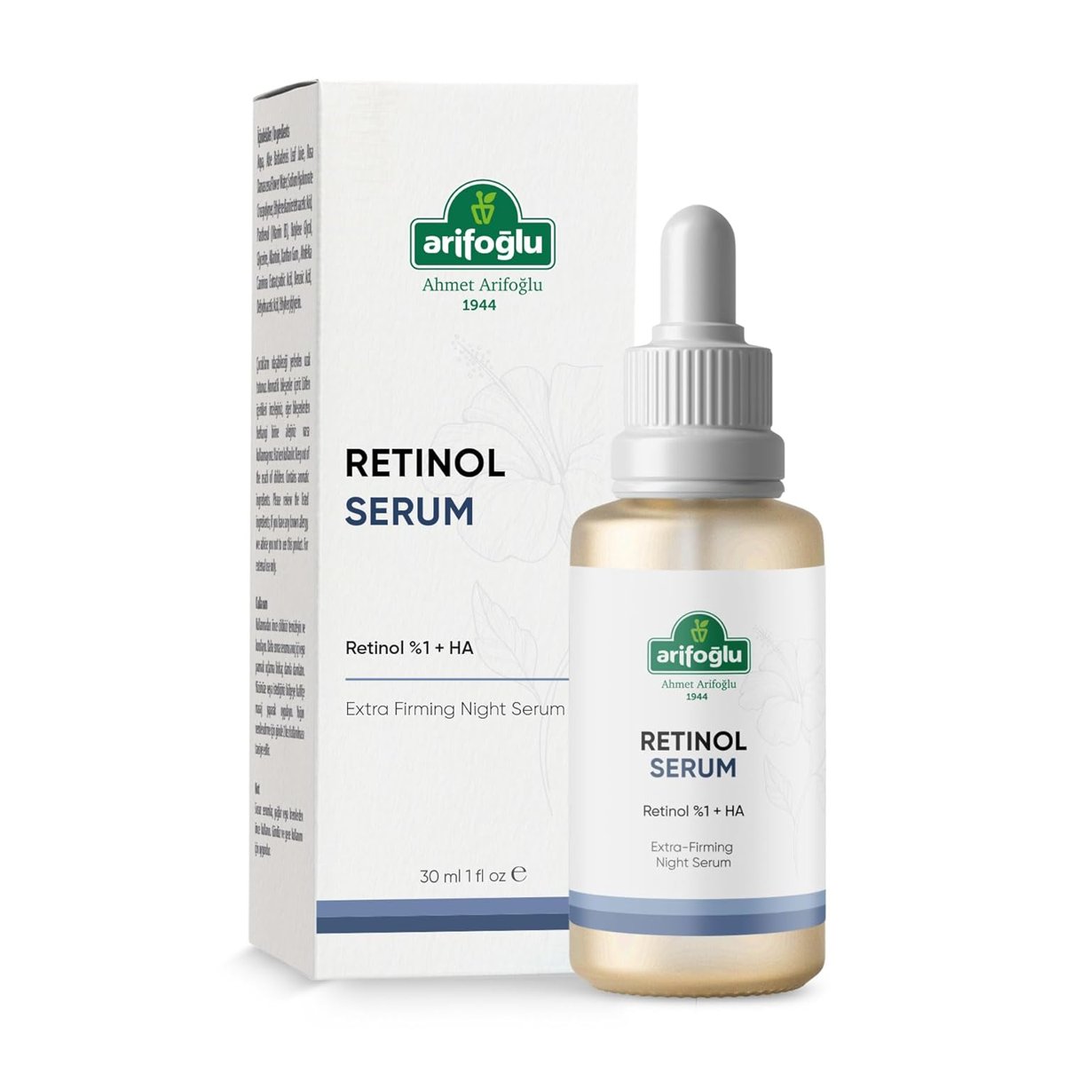 Arifoğlu Kırışıklık Karşıtı, Onarıcı Retinol (A Vitamini) Sıkılaştıcı Gece Serumu 30 ml Retinol%1+H