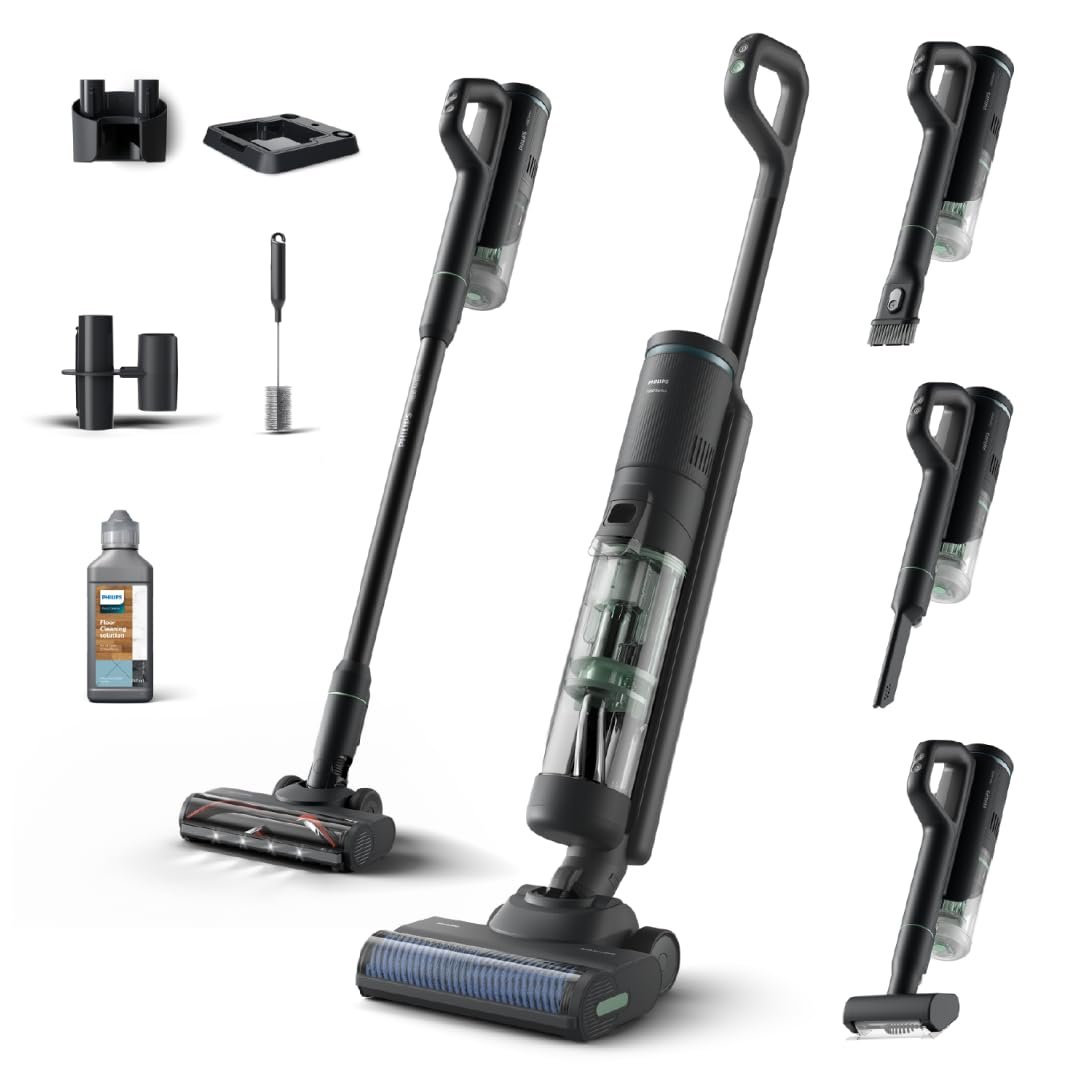 Philips 7000 Serisi AquaTrio Kablosuz Dikey Süpürge, Islak ve Kuru Temizlik, Otomatik Temizleme ve Ş