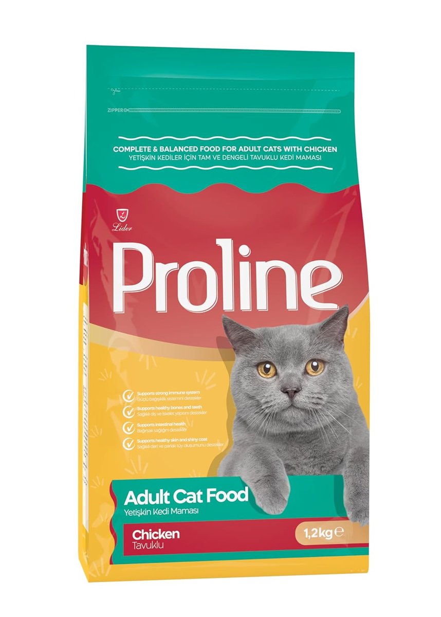 Proline Tavuk Etli Yetişkin Kedi Maması 1.2 KG