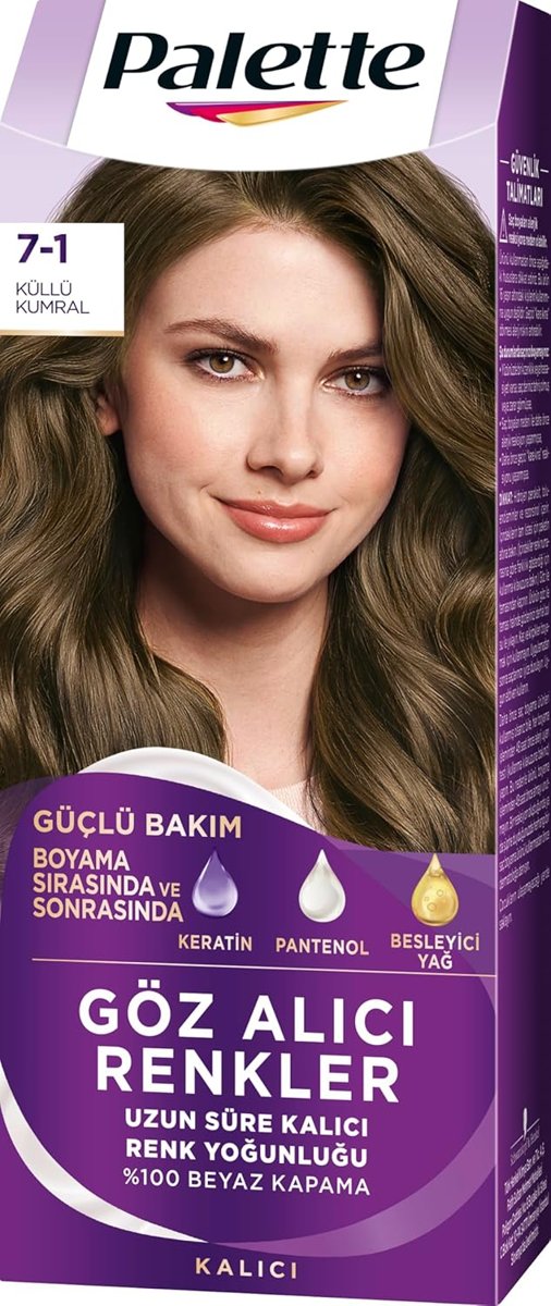 Palette Göz Alıcı Renkler 7-1 Küllü Kumral