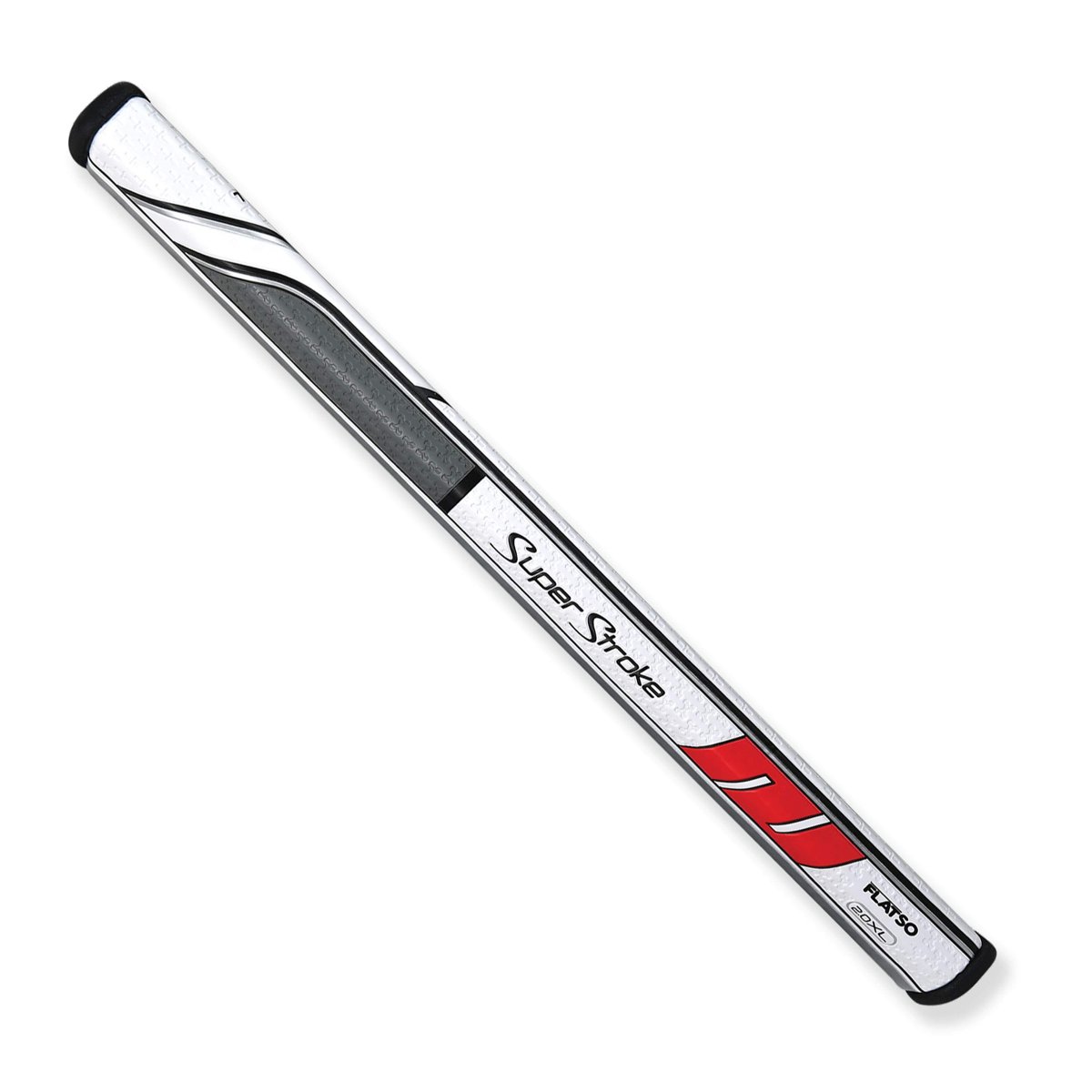 SuperStroke Üniseks SuperStroke Traxion Flatsoxl Plus 2.0 golf kavrama onarım kitleri, beyaz/kırmızı/gri, Flatso XL EU