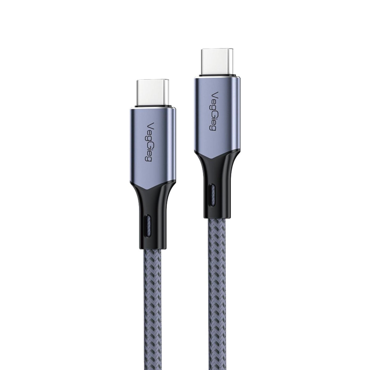 Veggieg 100W 5A E-Mark Çipli PD Type-C to Type-C Hızlı Şarj ve Data Kablosu 2 Metre