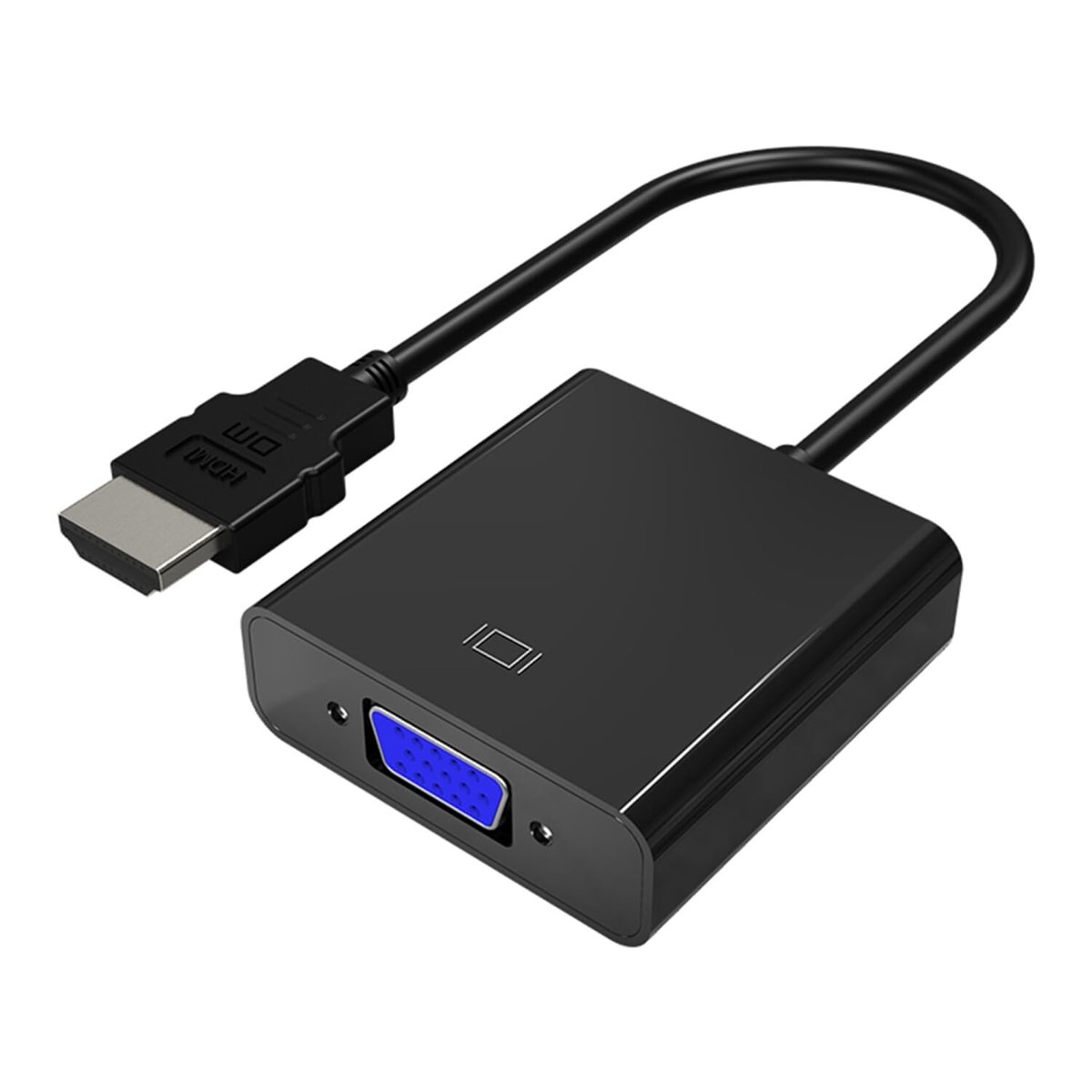 DM CHB021 HDMI to VGA Çevirici Dönüştürücü 3.5mm Aux Ses Destekli Çıkış