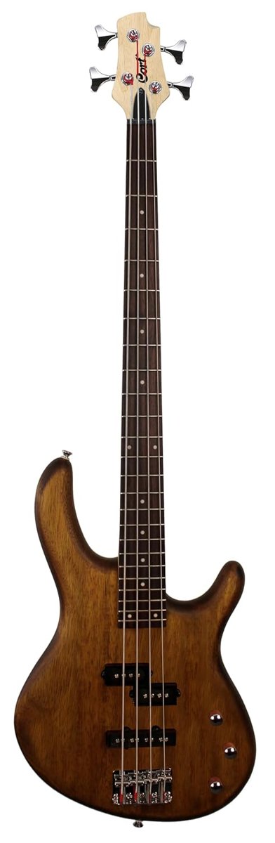 Cort AB4PJOPW 4 Telli Bas Gitar - Kahverengi