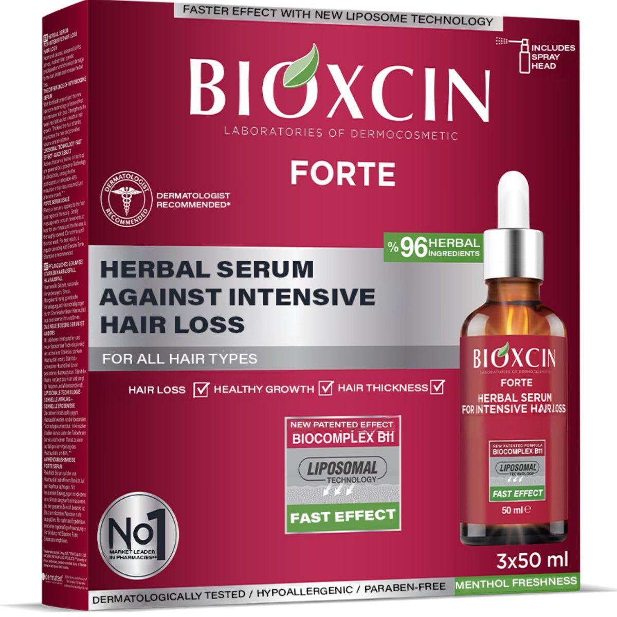 Bioxcin Bioxin Forte Serum (3 x 50 ml)