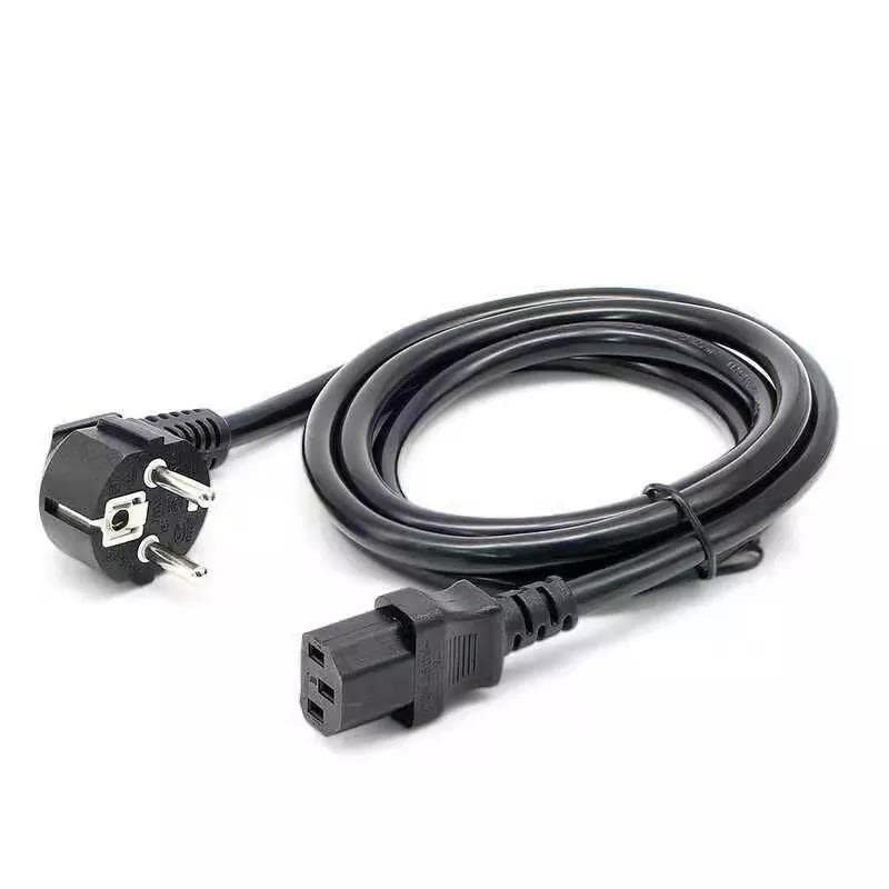 PrimeX PX-P418 1.5 Metre Lüks Power Kablosu, 3x1.5mm Kalın Full Bakır PSU Güç Kablosu, PC Power Supply Monitör Mining Sistemleri İçin Siyah Enerji Kablosu