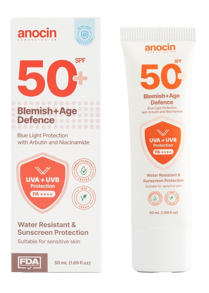 anocin blemish Leke Karşıtı Ve Cilt Tonu Eşitleyici Güneş Koruyucu Krem Spf 50 Yaşlılık Karşıtı 50 m