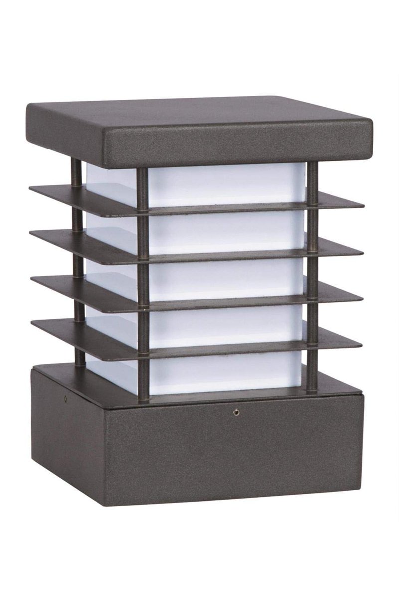 AVONNI BSU-68270-BSY-M4 Siyah Elektrostatik Toz Boyalı Dış Mekan Aydınlatma, E27, Metal, Pleksi, 22x22cm