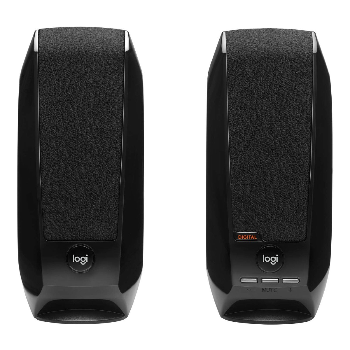 Logitech S150 USB Stereo Hoparlör, 2.0, İnce ve Hafif Tasarım, Kompakt ve Taşınabilir, Kolay Ses Kontrolleri, LED Işıklı Gösterge, Sessize Alma Düğmesi, 2 W, Siyah