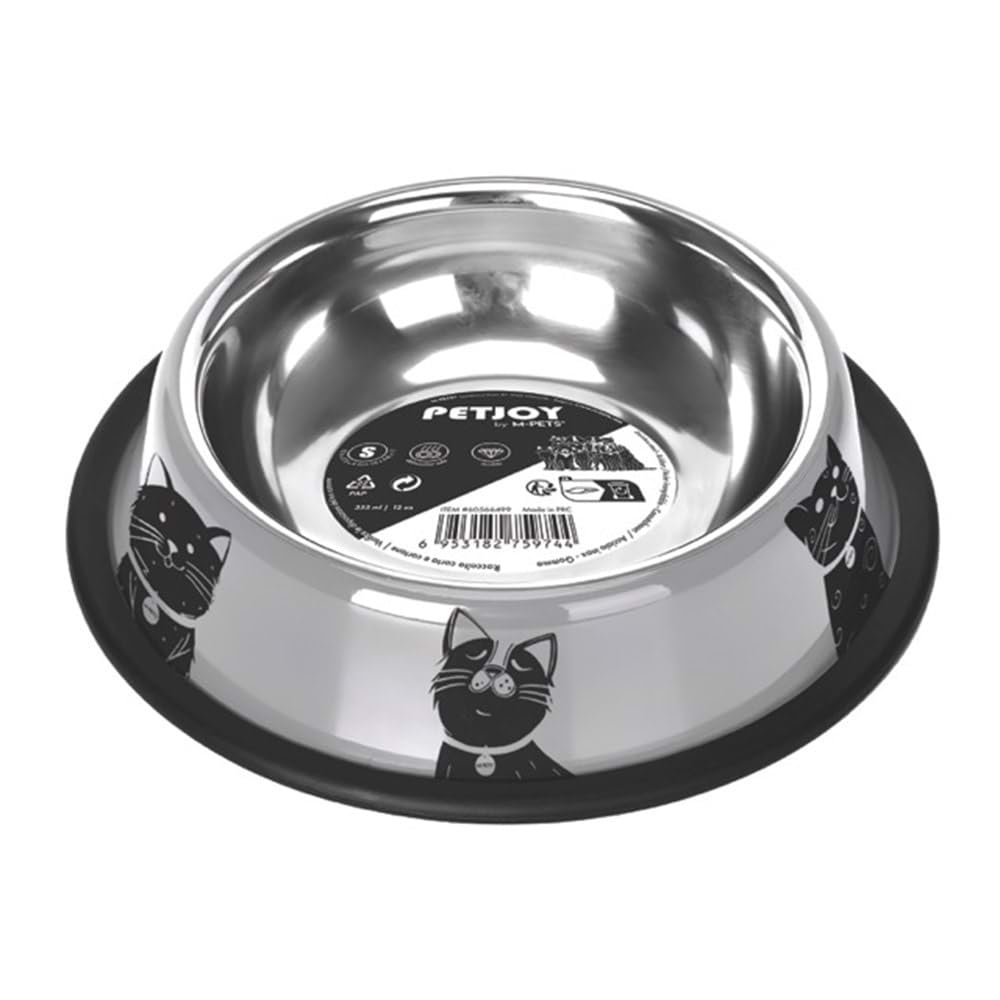 M-PETS PETJOY CATFAMİLY ÇELİK MAMA KABI (S) 355ML