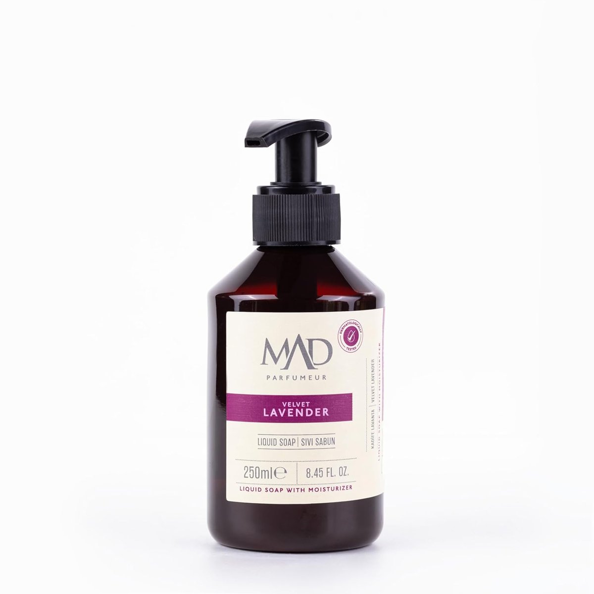 Mad Velvet Lavender Sıvı Sabun 250 ml – Lavanta, Vanilya ve Gül ile Yatıştırıcı ve Şık Temizlik Deneyimi