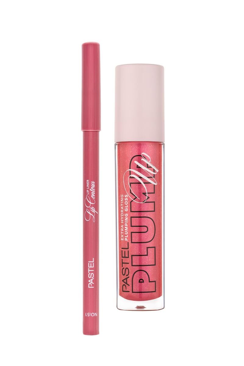 Pastel Profashion Plumping Gloss 206 + Pastel Lip Contour Liner Dudak Parlatıcı 51