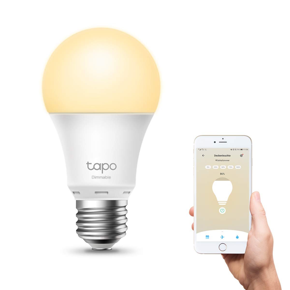 Tapo L510E AYARLANABİLİR IŞIK SEVİYELİ AKILLI WI-FI LED AMPUL 2700K Warm White