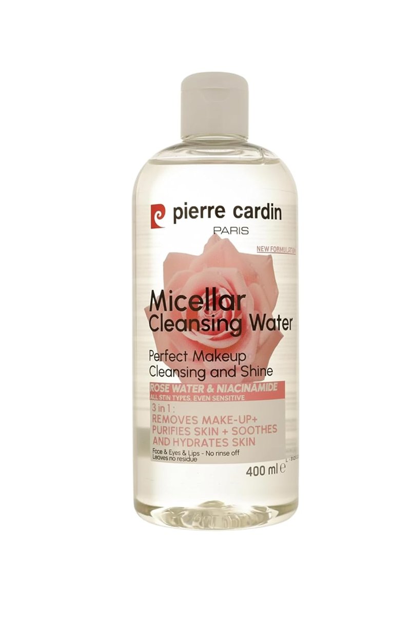Pierre Cardin Gently Cleansing Micellar Water with Rose Water & Niacinamide-Makyaj Temizleme Suyu