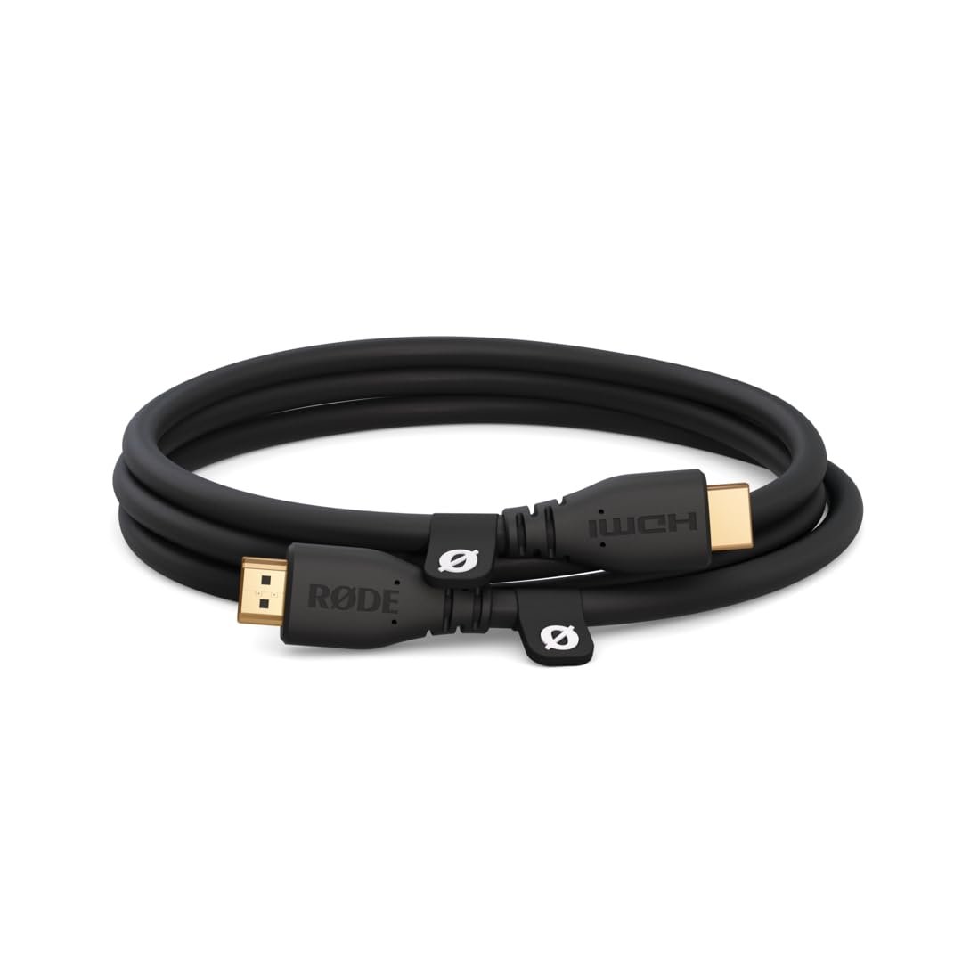 RØDE HDMI-1.5 Premium Yüksek Hızlı HDMI Kablosu Ethernetli (1,5m/5ft, Siyah)