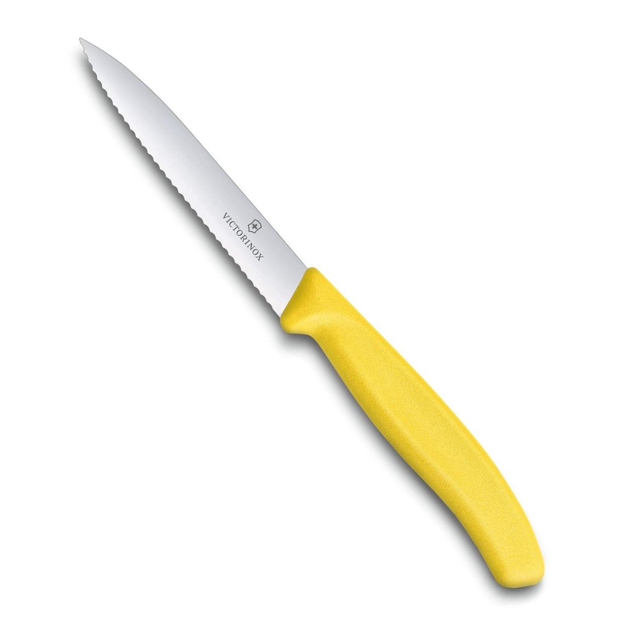 Victorinox 6.7736.L8 SwissClassic 10cm Tırtıklı Soyma Bıçağı, Sari