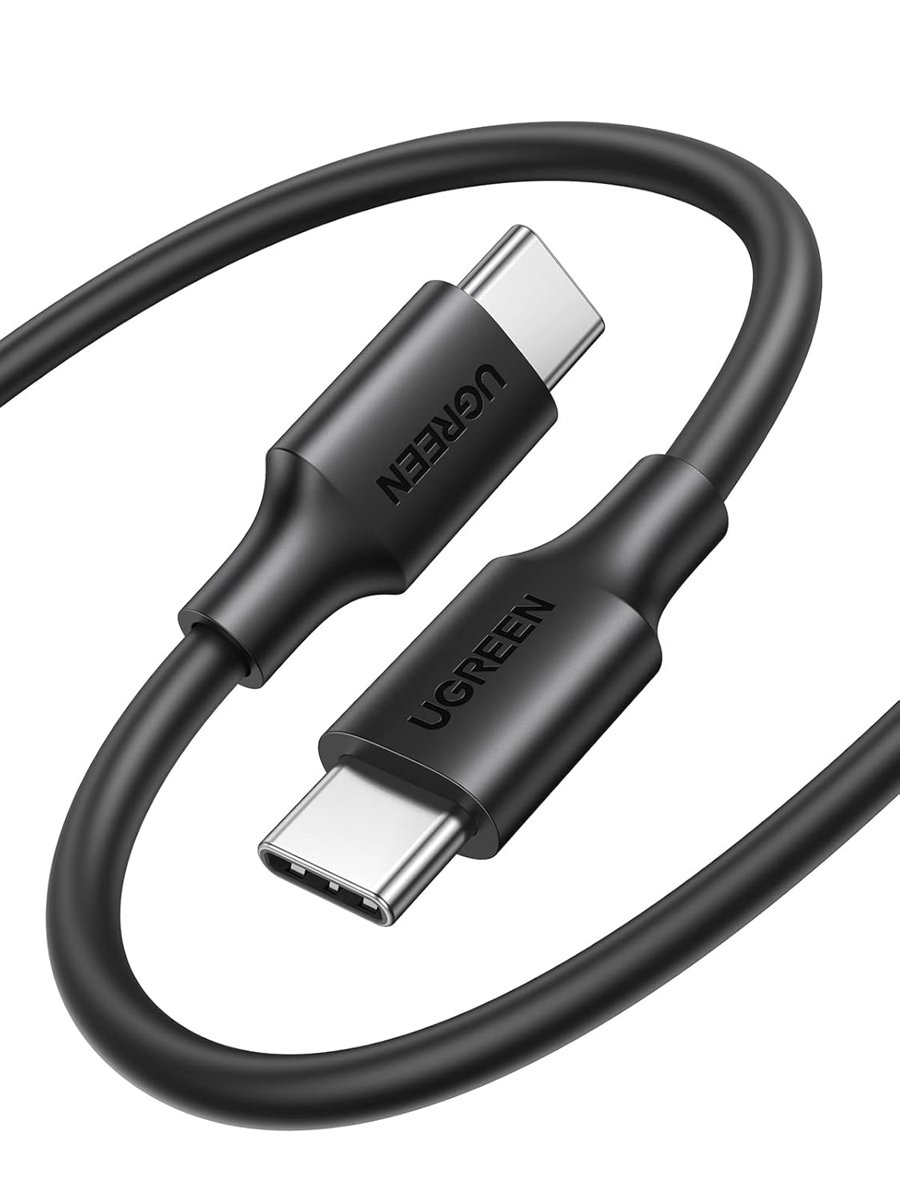Ugreen USB C to USB C 3A Hızlı Şarj ve Data Kablosu Siyah 2 Metre