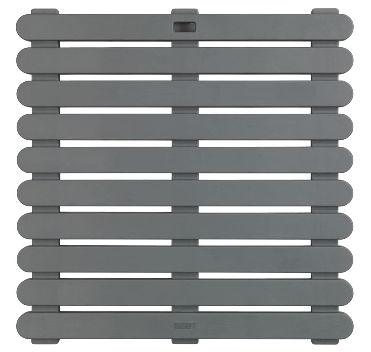 WENKO İç ve Dış Mekan Banyo Paspası Gri 55 x 55 cm Duş Paspası, Duş Paspası, Banyo Paspası, Yüzme Ha