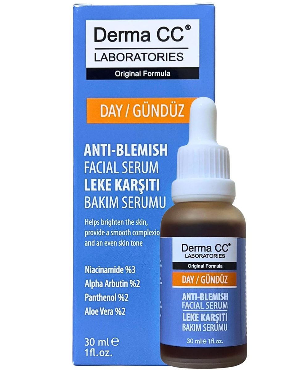 Derma CC Anti-Blemish Day Facial Serum, 30ml, with Niacinamide, Alpha Arbutin, Panthenol and Aloe Ve