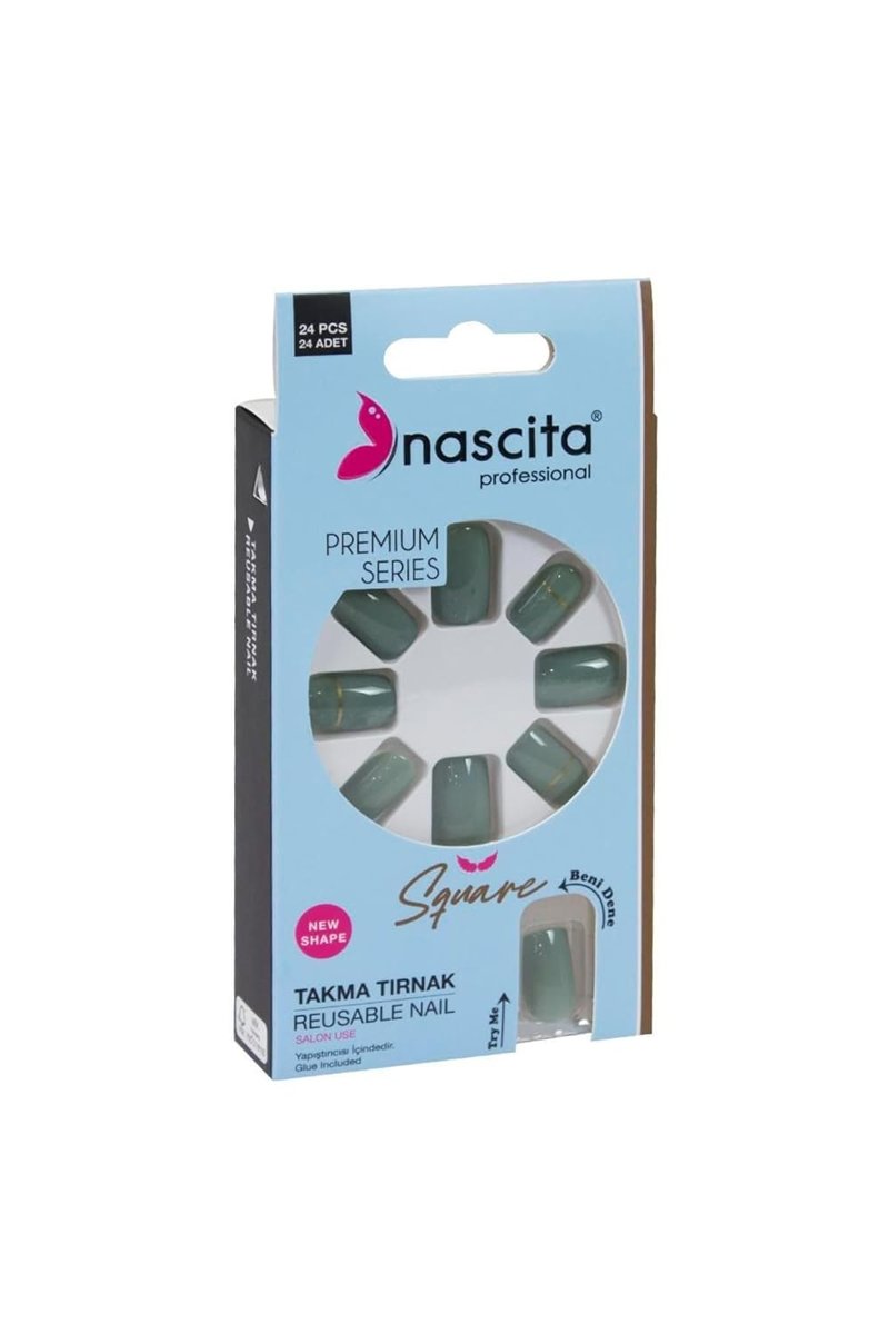 Nascita 24'lü Square Renkli Takma Tırnak - 162