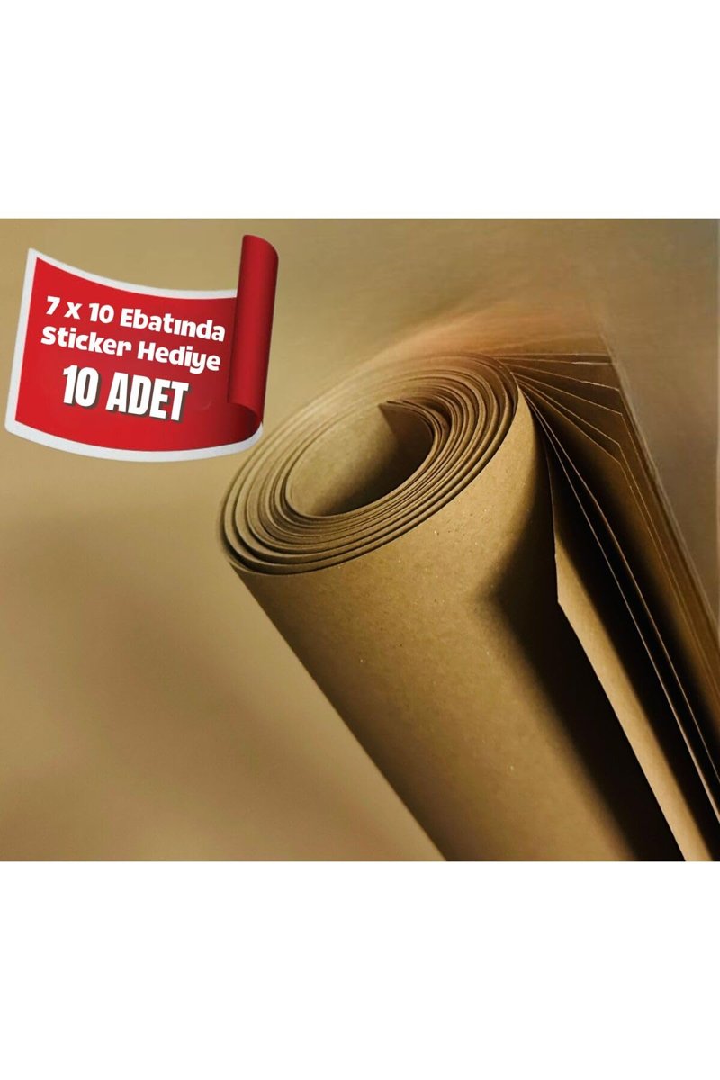 1. Kalite Kraft Kağıt Ambalaj – Hediye Çeyiz  Paketleme Kağıdı 70 x 100 cm 10’lu Saman Kağıt