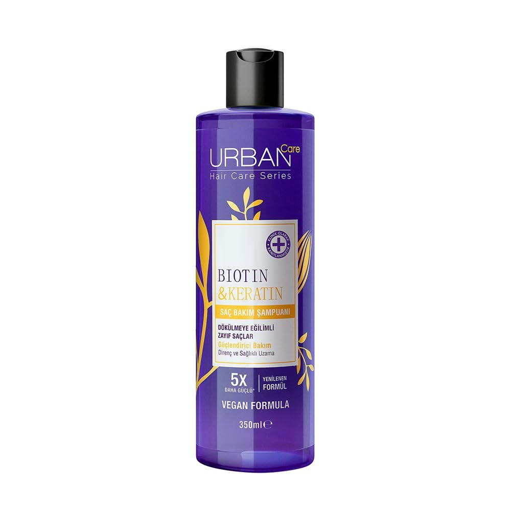 Urban Care Biotin  Keratin Dökülme Karşıtı ve Sağlıklı Uzamaya Yardımcı Saç Bakım Şampuanı, 350 Mili