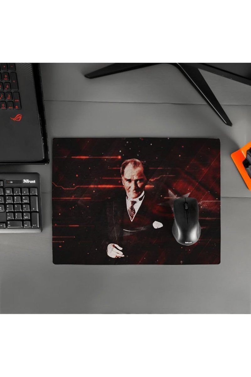 Hediyesepeti Mustafa Kemal Atatürk Tasarımlı 40x30 Mousepad