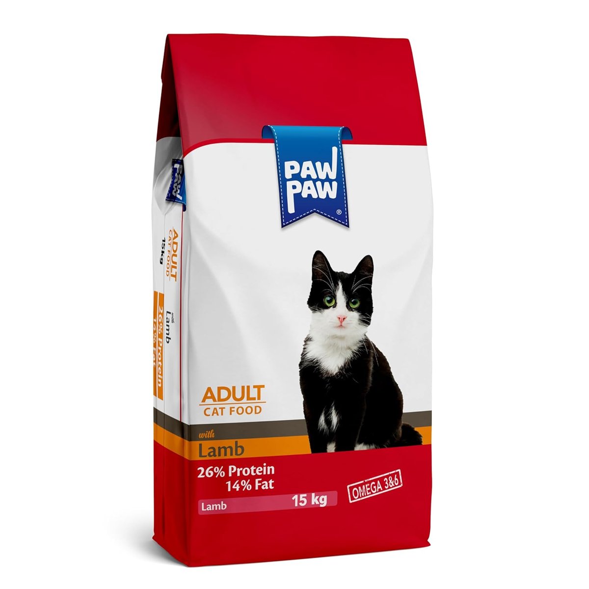 Pawpaw Yetişkin Kedi Kuzulu Kuru Mama 15 kg