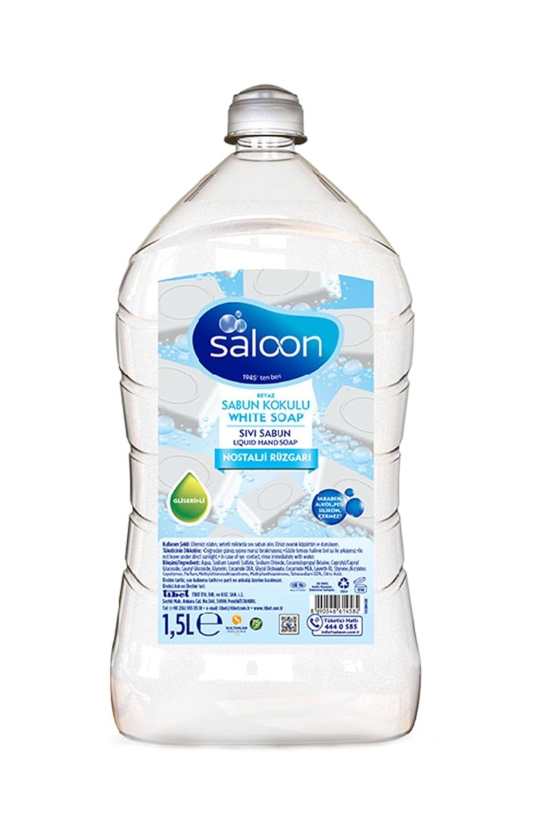 SALOON Sivi Sabun Beyaz Sabun Kokulu 1,5