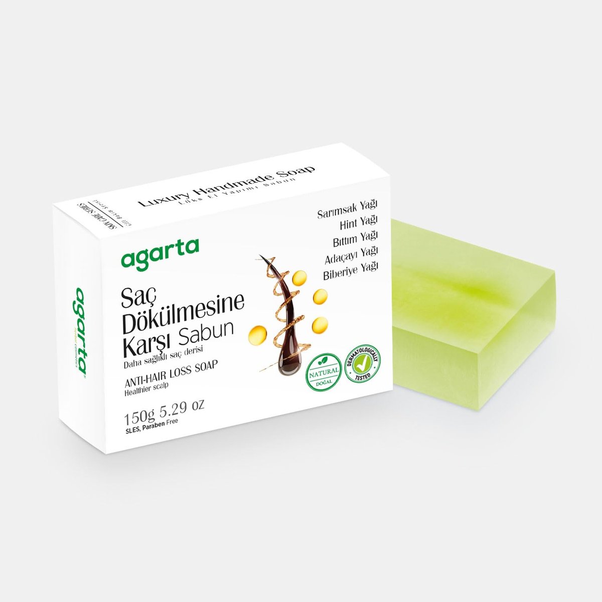 Agarta Saç Dökülmesi Ve Kepek Sabunu
